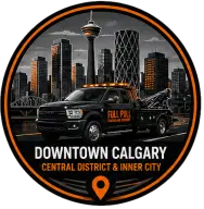 Downtown Calgary towing