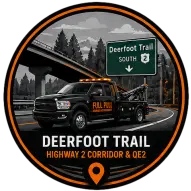 Deerfoot Trail towing Calgary