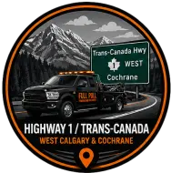 Trans-Canada Highway 1 towing Calgary