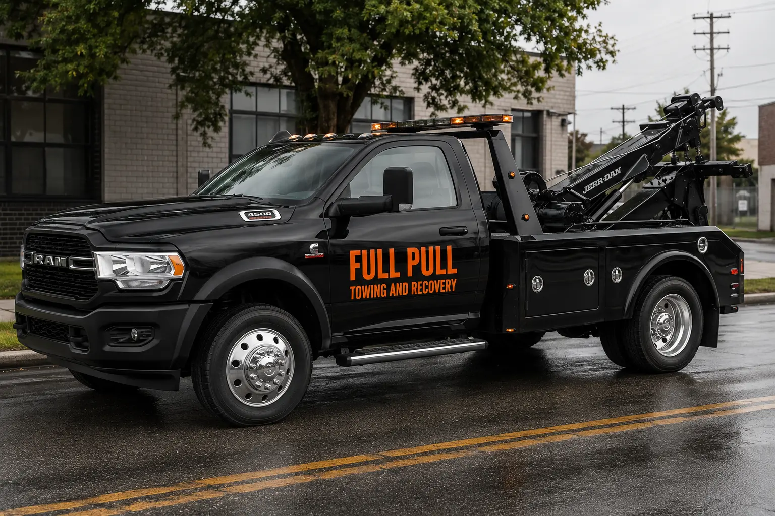 Wrecker tow truck Calgary Full Pull 