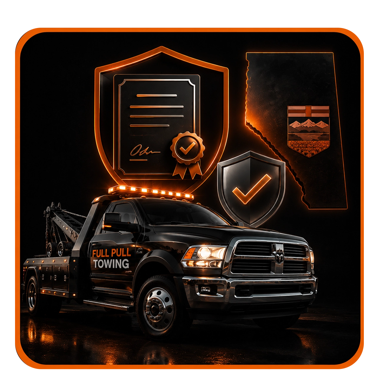 Professional towing team Calgary
