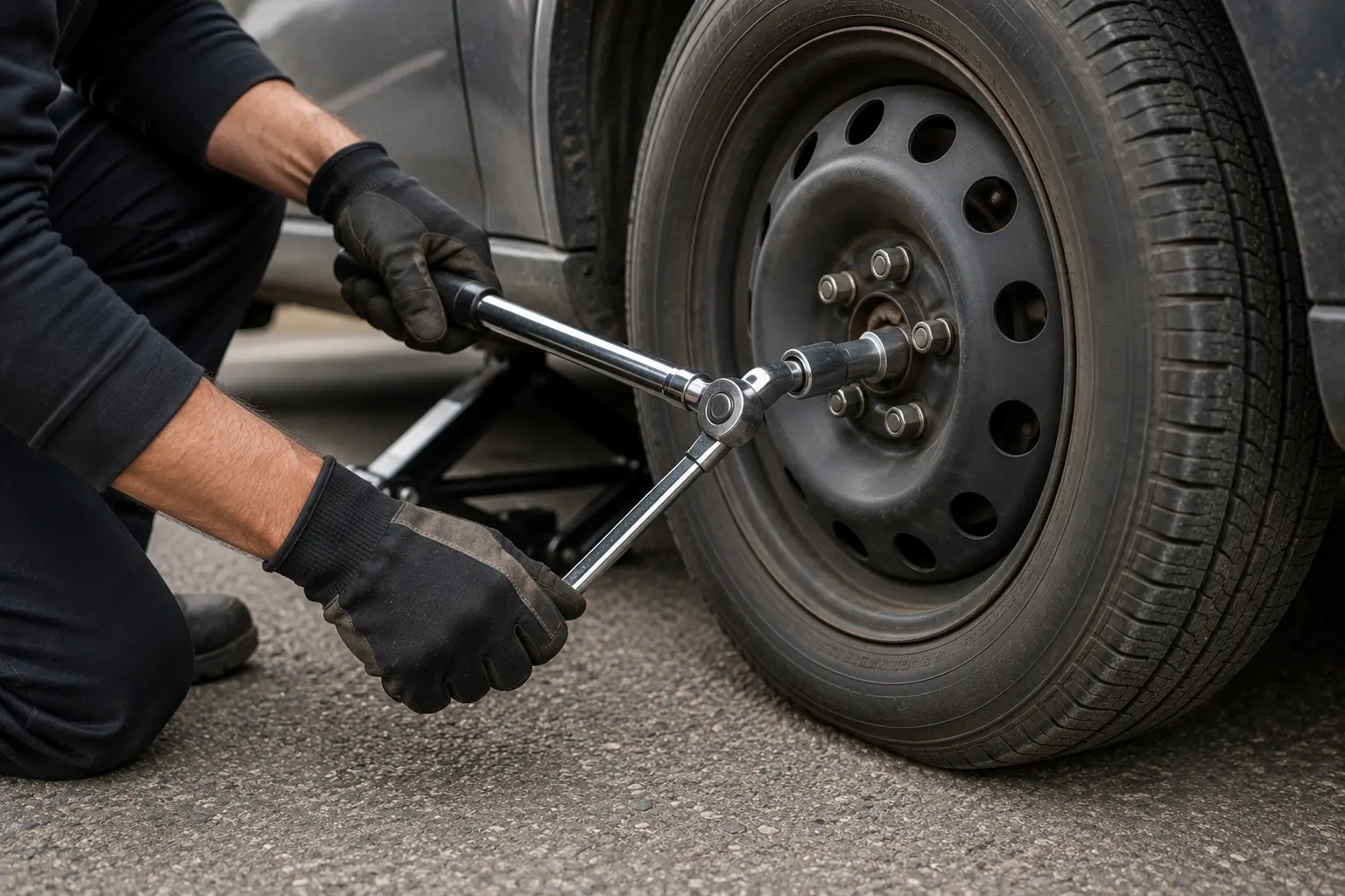 Torque check on spare tire Calgary